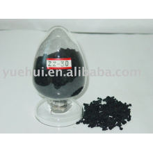 Cylindrical activated carbon for catalyst carrier